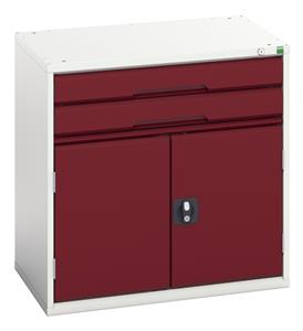 16925116.** verso drawer-door cabinet with 2 drawers / cupboard. WxDxH: 800x550x800mm. RAL 7035/5010 or selected
